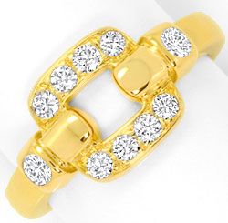 Foto 2 - Cartier Set Ring Ohrringe Nymphea, Brillanten, Gelbgold, R3843