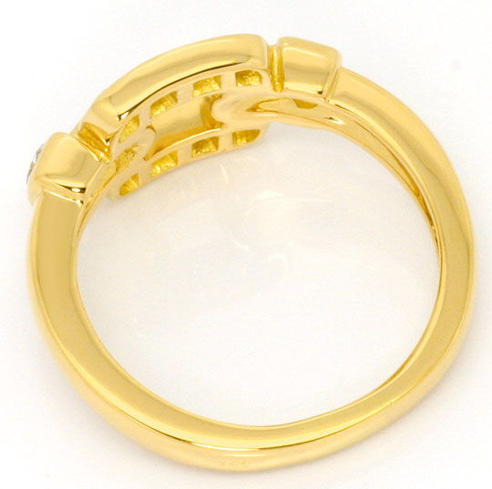 Foto 4 - Cartier Set Ring Ohrringe Nymphea, Brillanten, Gelbgold, R3843
