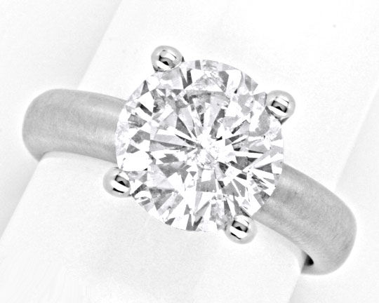 Foto 2 - Weißgold-Ring 3,73ct Riesen Brillant,  Diamant Schmuck, S4130