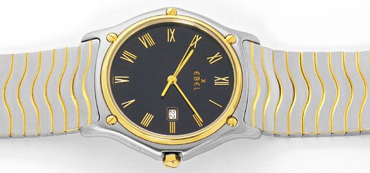 Foto 1 - Ebel Sport Classic Wellen Armband Senior Uhr Stahl-Gold, U2086