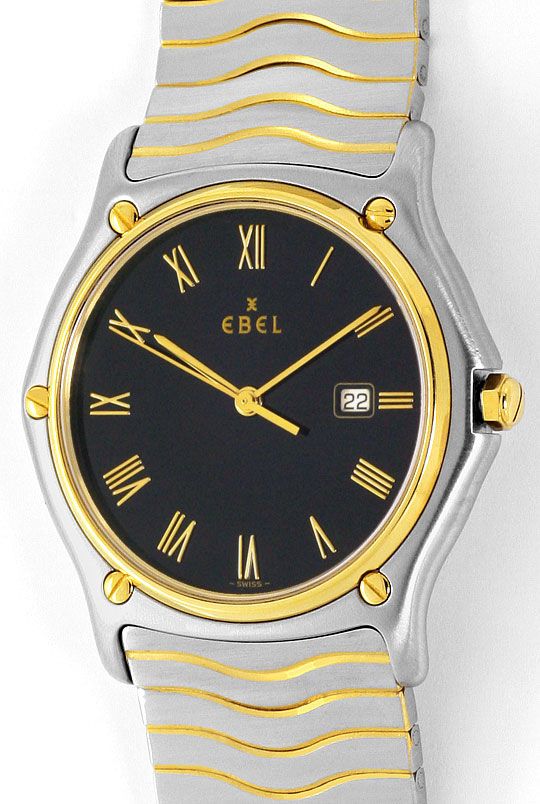 Foto 2 - Ebel Sport Classic Wellen Armband Senior Uhr Stahl-Gold, U2086